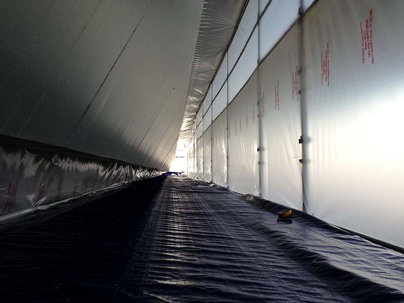 Commercial asbestos removal job Commercial asbestos removal job