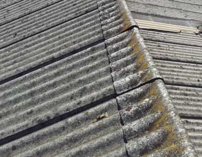 Asbestos super six roof sheeting