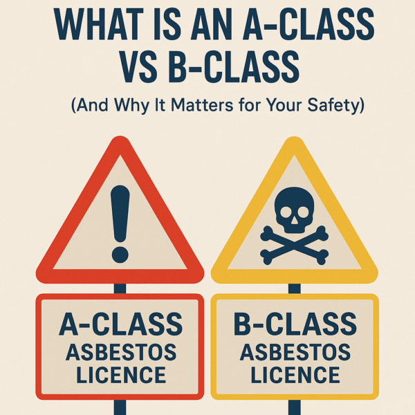A class and b class asbestos licence