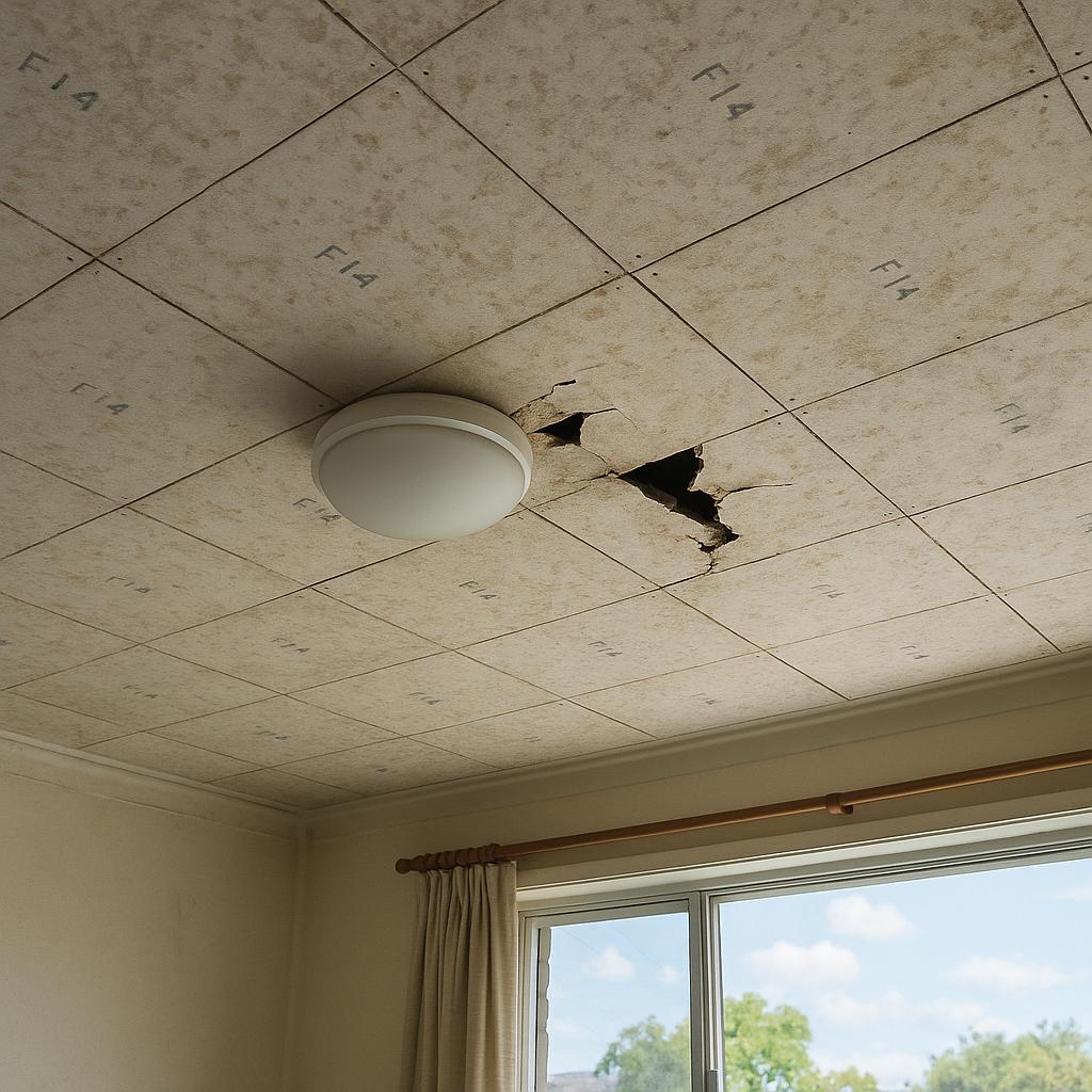 asbestos ceiling