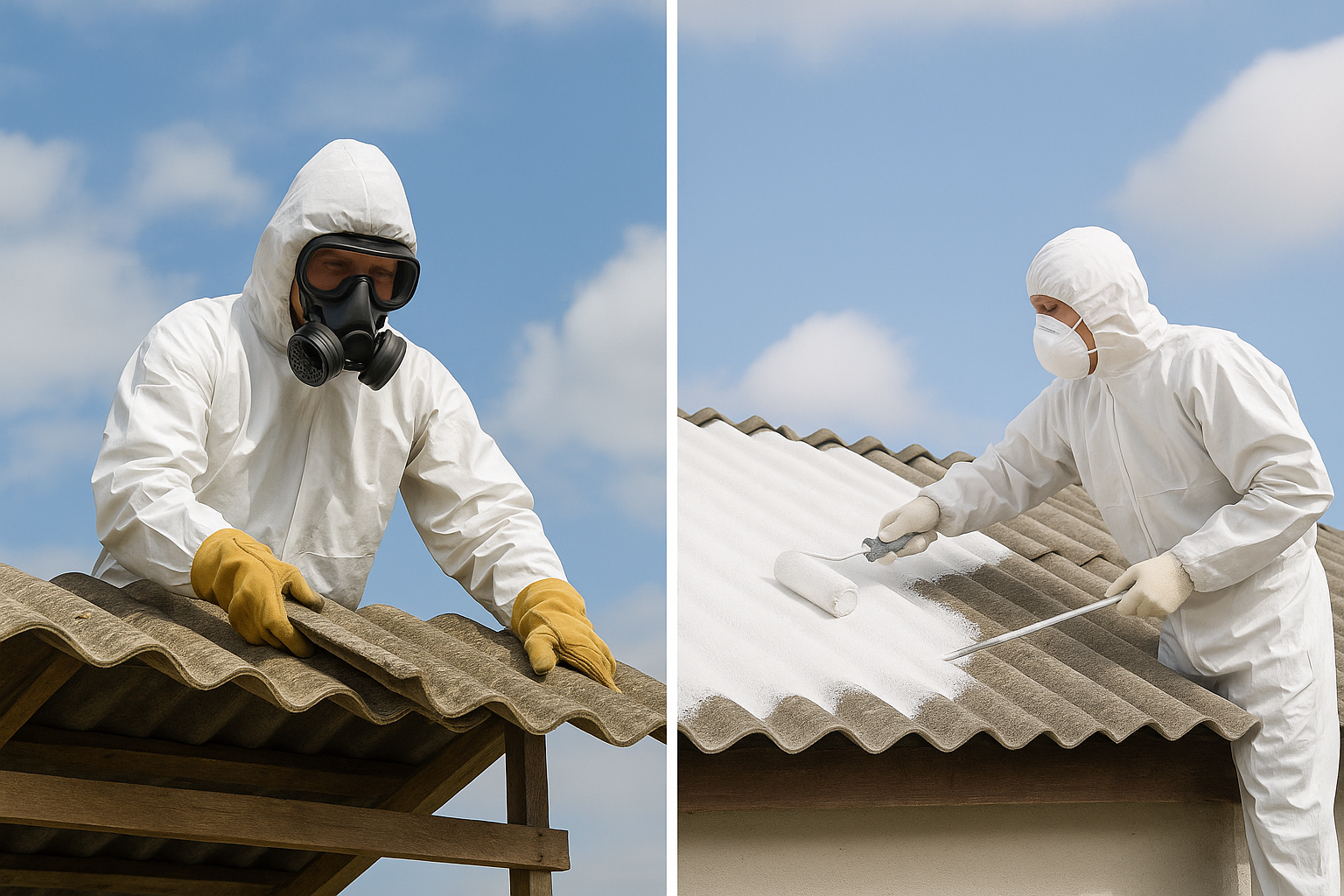 asbestos roof removal anbd roof encapsulation