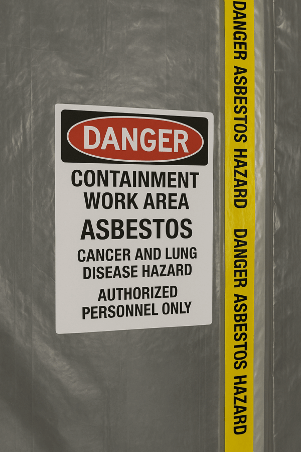 Danger Asbestos Removal Sign