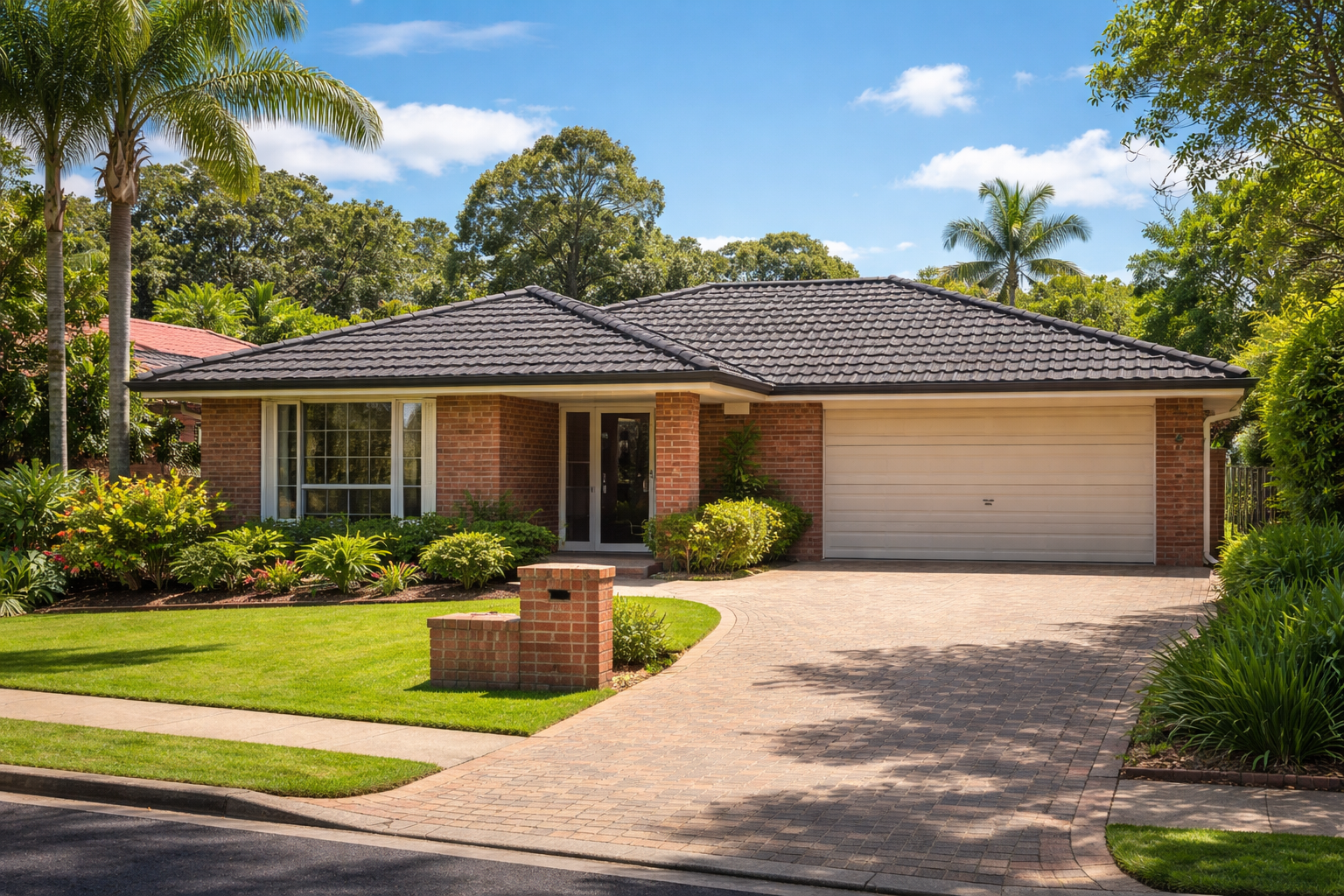 A typical late-1980s Brisbane home that appears modern but may still contain hidden asbestos materials
